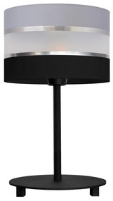 Stolná lampa HELEN 1xE27/15W/230V čierna/šedá/strieborná
