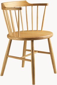 Ručne vyrobená jedálenská stolička z dubového dreva J18