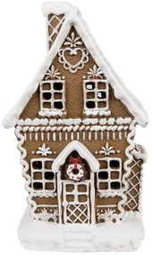 Vianočná perníková chalúpka s Led svetielkami Gingerbread House - 13*10*21 cm