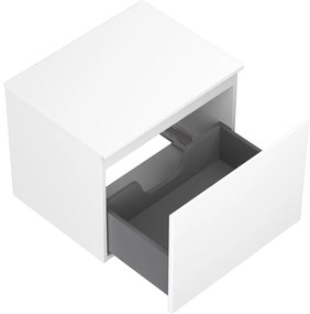 Mexen Orio, kúpeľňová skrinka 60 cm s hornou časťou, 1 zásuvka, biela matná, 91A10-06047-1-BFC01