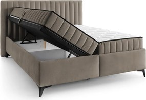 Posteľ Joy 160x200 cm, béžová látka