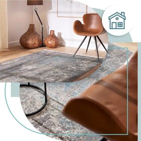 Koberec Split Z332A krémový / tmavosivý