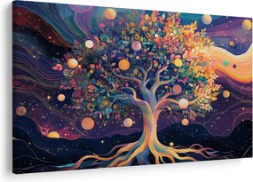 Obraz – Fialový strom plný energie (90x60 cm)