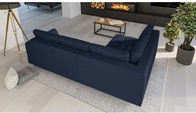 Tmavomodrá rohová pohovka (ľavý roh) Ariella - Ropez