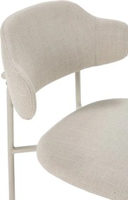 Krémové jedálenské stoličky v súprave 4 ks Adriel – Marckeric