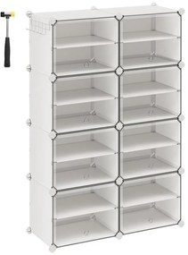 Modulárny regál s priehradkami BOXIFY biela