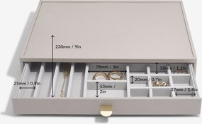 Krabička na šperky Stackers s 3 zásuvkami supersize taupe