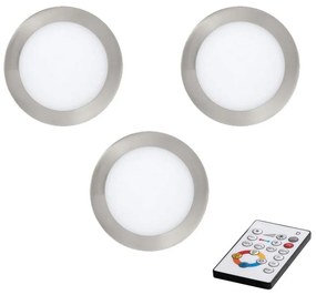 Eglo 78661 - SADA 3 ks stmievateľných LED podhľadových svietidiel TINUS LED/6W/230V + diaľkové ovládanie