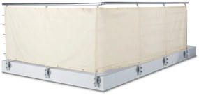 Balkónová clona a ochrana proti vetru, krémová