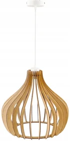 BERGE Drevená závesná stropná lampa Aladdin