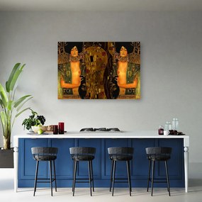 Obraz na plátně, Judyta s hlavou Holofernes - 100x70 cm