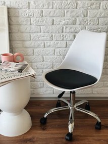 Kancelárska stolička IGER čierna / biela / strieborná