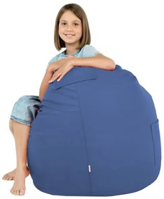 Kreslo Porto ekokoža modré