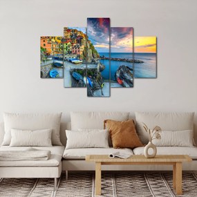 Obraz - Stredomorská dedina (150x105 cm)