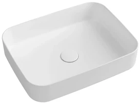Isvea Isvea, INFINITY RECTANGLE keramické umývadlo na dosku, 50x36 cm, matná biela, 10NF65050-2L