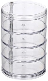 Kozmetický organizér so 4 priehradkami Wenko Transparent