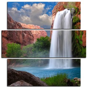 Obraz na plátne - Nádherný vodopád - štvorec 3226D (75x75 cm)
