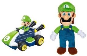 Carrera Mini autíčko na diaľkové ovládanie Luigi + Plyšová hračka Luigi, 23 cm  (800008000)