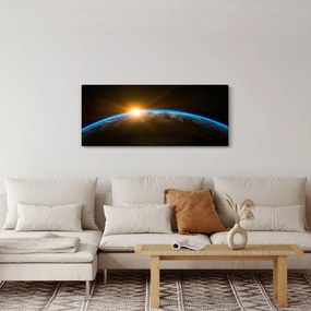 Obraz planéty Zem z vesmíru (120x50 cm)