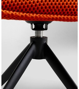 Carlito otočné kreslo oranžové