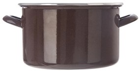 Orion Smaltovaný hrniec s lemom Brown, 4 l, 4 l