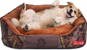 Pelech pre psa / mačku L - Maskáč - hnedý