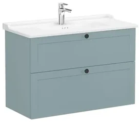 Kúpeľňová skrinka s umývadlom VitrA Root 100x67x46 cm zelená mat ROOTC100GINTC