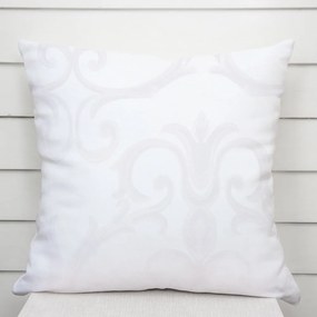 Biante Dekoračná obliečka na vankúš Monako PM-125 Veľký zámocký vzor biely 30 x 50 cm