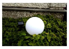 Záhradné solárne LED svietidlo Star Trading Globe Stick, ⌀ 20 cm