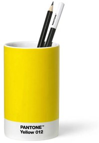 PANTONE Porcelánový stojan na ceruzky — Yellow 012 Ø 7 × 11,5 cm