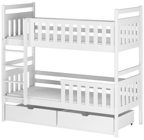 Detská posteľ 80 x 190 cm Mao (s roštom a úl. priestorom) (biela). Vlastná spoľahlivá doprava až k Vám domov. 1013389