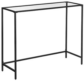 SONGMICS Konzolový stolík so sklom VASAGLE LGT026B01