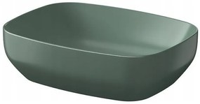 Cersanit Larga, umývadlo na dosku 50x38,5x13,5 cm, zelená matná, K677-065