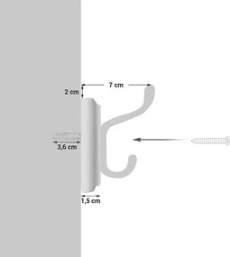 Nástenný vešiak LHR23WT