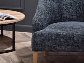 Relaxačné kreslo Roseile (sivá + dub). Akcia -20%. Vlastná spoľahlivá doprava až k Vám domov. 1136276