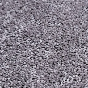 AladinWorld Expres, AKCIA: 75x160 cm Kusový koberec Velur Ultra strieborný - obšitý zo všetkých strán, šíře, šedá, filc, kancelária