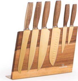 Klarstein Kazuno, sada nožov, 7-dielna, magnetický blok, PVD, titánový povrch