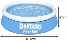 Bestway 57392 Samostavací bazén 183 x 51 cm