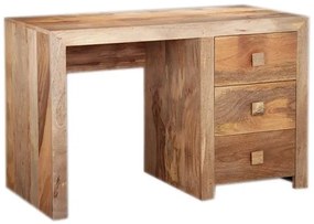 furniture-nabytek.cz - Drevený písací stôl z masívneho manga 130x76x70