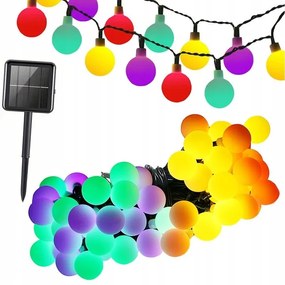 Verk 12297 Solárna dekoračná reťaz girlanda 40 LED, 690 cm, Multicolor