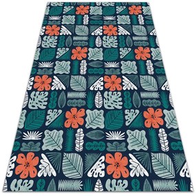 Univerzálny vinylový koberec Univerzálny vinylový koberec geometrické kvety