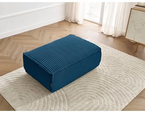 Modrá menčestrová podnožka Chelsea – Bobochic Paris