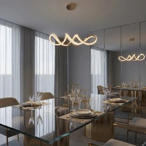 Toolight Toolight, závesné stropné svietidlo G154-CP, zlatá lesklá, OSW-07824