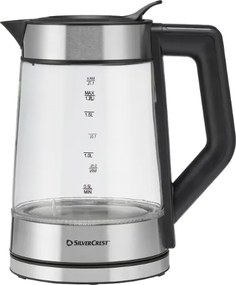 Silvercrest®  Sklenená rýchlovarná kanvica s digitálnym displejom Premium  (100395446)
