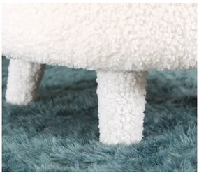 Biele detské kresielko z textílie bouclé Moouv – Artie