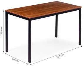 ModernHome Jedálenský stôl -120x60 cm ModernHome
