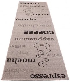 Behúň Floorlux 20220 strieborný / čierny