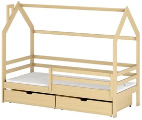 Posteľ Domček Lila 80x160 borovica