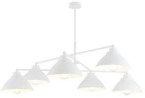 MAVERICK 6 | dizajnová závesná lampa Farba: Biela