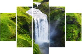 Obraz - Vodopád Skogafoss (150x105 cm)